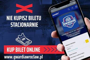 Bilety na mecze Gwardii Wrocław tylko w sprzedaży online