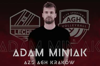 Adam Miniak nowym środkowym AZS AGH