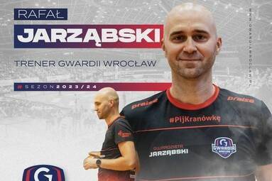 Rafał Jarząbski trener Gwardii Wrocław