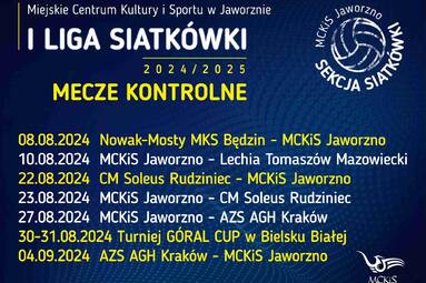 Mecze kontrolne MCKiS Jaworzno