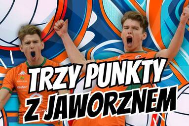 Szymon Janus i Sergii Kapelus po zwycięstwie z Jaworznem