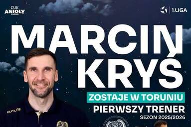 Marcin Kryś trenerem CUK Anioły Toruń w sezonie 2025/26