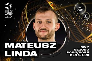 Nominowani w kategorii MVP PLS 1. Ligi 2024/2025: Mateusz Linda