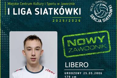 Karol Nowak nowym libero MCKiS Jaworzno