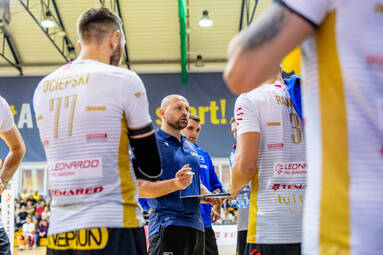 Trener Jakub Guz po pucharowym meczu z EPS Development Skierniewicki Węgiel